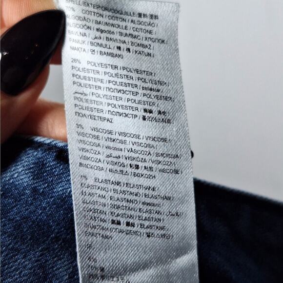 Desigual Barrel Jean 28 Horseshoe Floral Embroidered Exotic Pakaian Celana Artsy - Picture 9 of 13